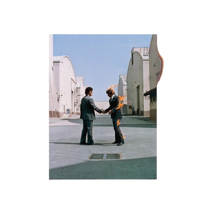 Capa do álbum Wish You Were Here, do Pink Floyd