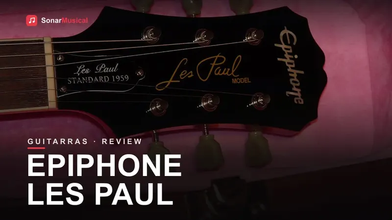 Guitarra Epiphone Les Paul, capa do Sonar Musical