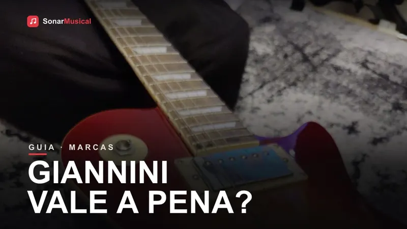 Guitarra Giannini, foto de uma guitarra elétrica, capa do Sonar Musical