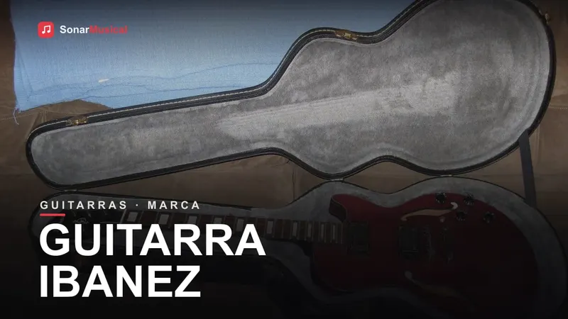 Guitarra Ibanez superstrat com braço fino, capa do Sonar Musical