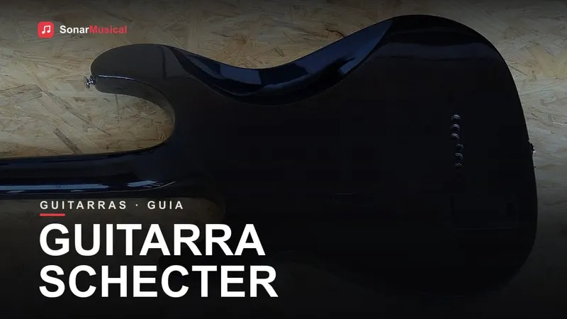 Guitarra Schecter para metal, capa do Sonar Musical