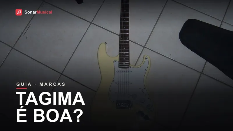 Guitarra Tagima, foto de uma guitarra elétrica, capa do Sonar Musical