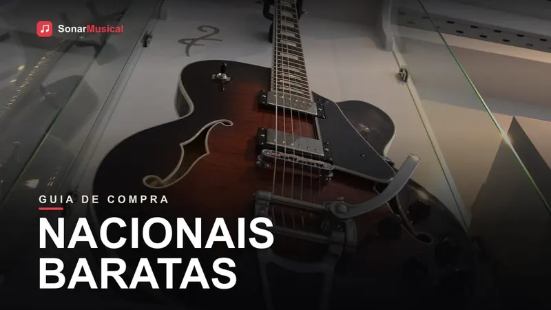 Nacionais Baratas, foto de uma guitarra elétrica, capa do Sonar Musical
