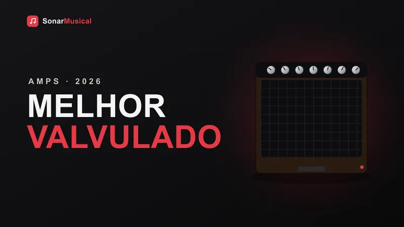 Amplificador valvulado de guitarra com válvulas acesas visíveis pela grade traseira
