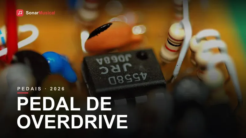 Circuito interno de um pedal overdrive estilo Tube Screamer com chip JRC4558