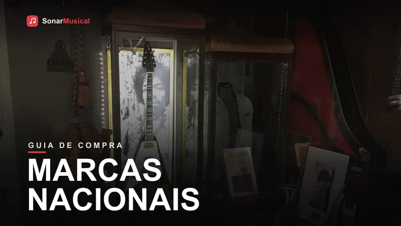 Marcas Nacionais, foto de uma guitarra elétrica, capa do Sonar Musical