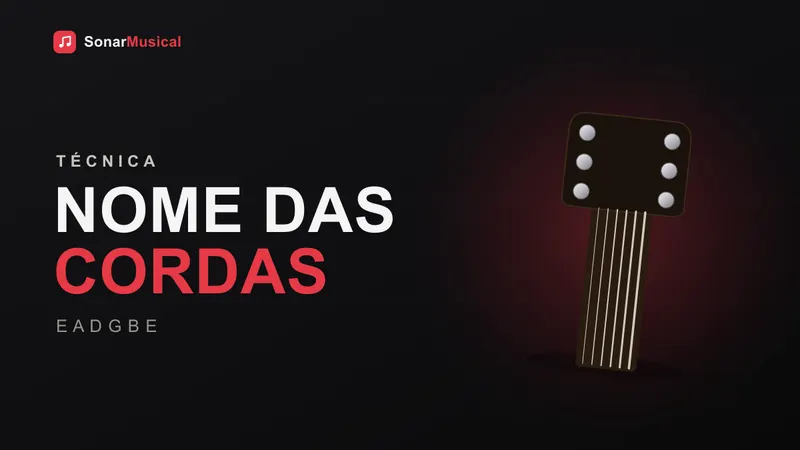 Close-up do cabeçote de uma guitarra elétrica com as tarraxas e cordas visíveis