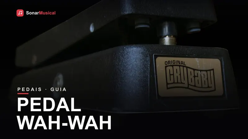 Pedal wah-wah Cry Baby original visto de perto
