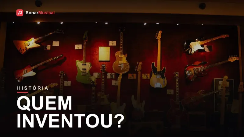 Quem Inventou?, foto de uma guitarra elétrica, capa do Sonar Musical