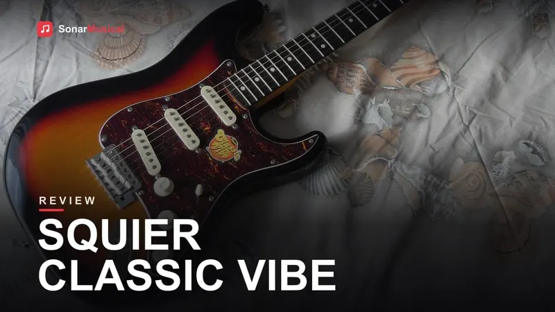 Squier Classic Vibe 60s Stratocaster em sunburst 3 tons com captações single-coil