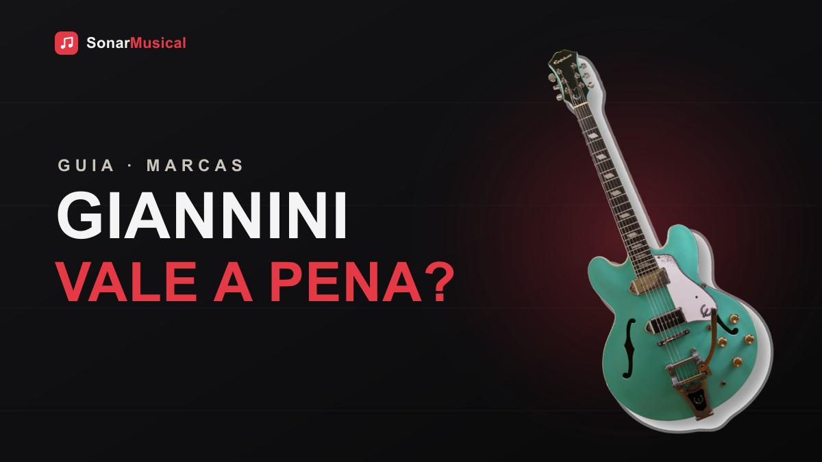 Guitarra Giannini — foto de uma guitarra elétrica, capa do Sonar Musical