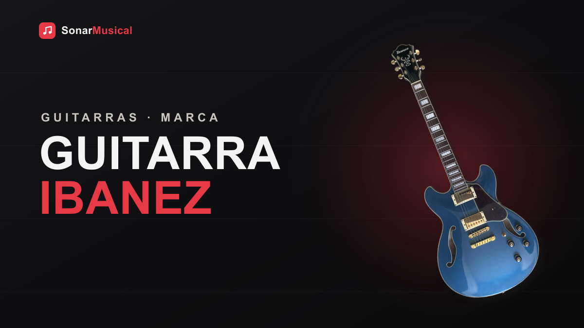 Guitarra Ibanez superstrat com braço fino, capa do Sonar Musical