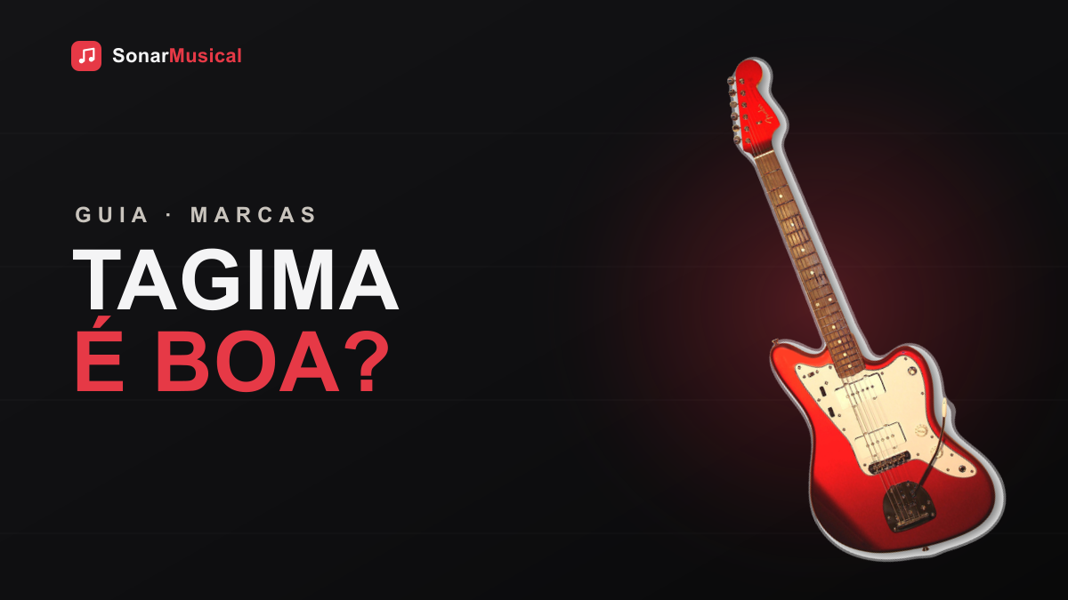 Guitarra Tagima — foto de uma guitarra elétrica, capa do Sonar Musical