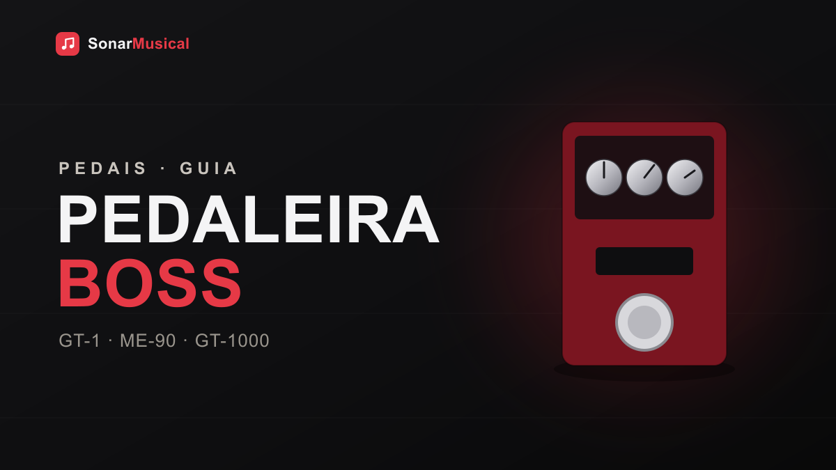 Pedaleira multiefeitos Boss para guitarra, capa do Sonar Musical