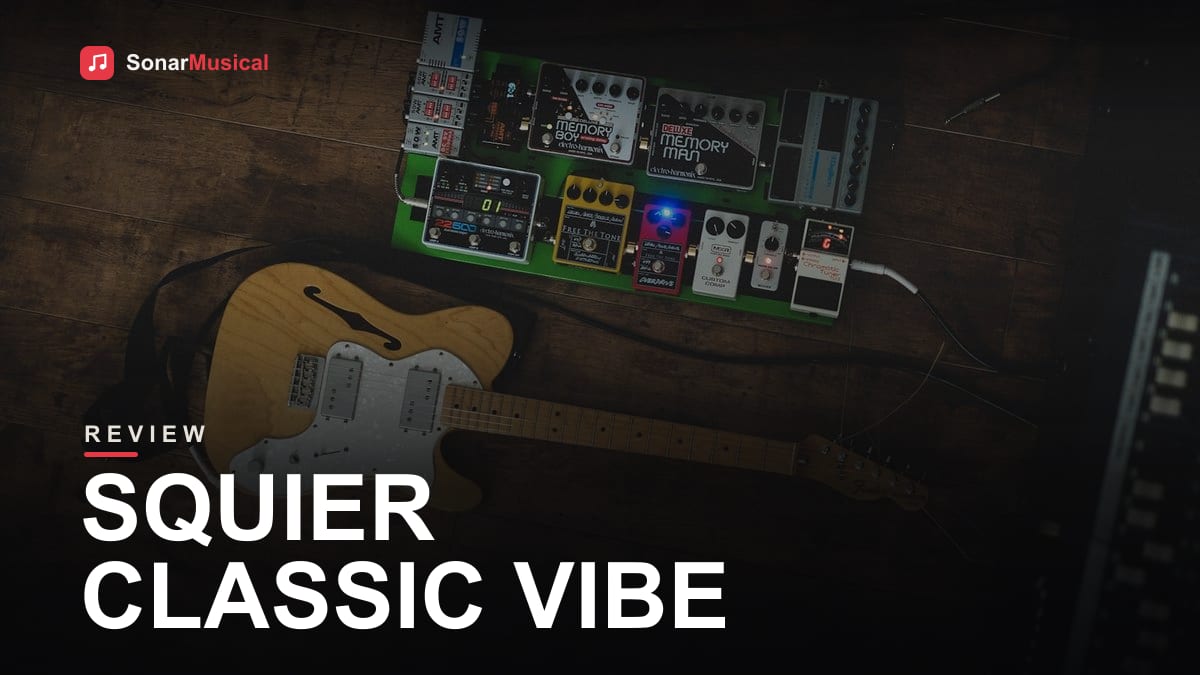Squier Classic Vibe 60s Stratocaster em sunburst 3 tons com captações single-coil